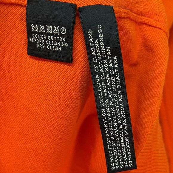 Ralph Lauren Black Label ladies cardigan sweater large orange everyday casual - Picture 2 of 10